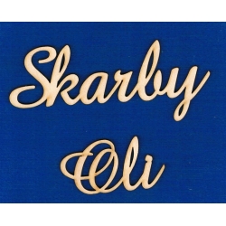 Skarby  Oli   wys: 5cm  , cz: amaze  , napis na skrzynię , pudełko